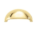 Belwith Keeler BWP3055-PB Williamsburg Series, Zinc Cup Pull, 3" Center to Center - Polished Brass Finish