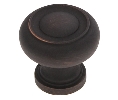 Belwith Keeler BWP3151-VB Cottage Series, Zinc Knob, 1-1/4" Diameter - Vintage Bronze Finish