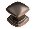 Belwith Keeler BWP3181-OBH Euro-Contemporary Series, Zinc Knob, 1-1/4" Diameter - Oil Rubbed Bronze Highlighted Finish