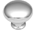 Belwith Keeler BWP320-26 Polished Accents Series, Zinc Die Cast Knob, 1-1/8" Diameter - Chrome Finish