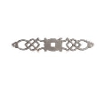 Belwith Keeler BWP326-ST Manor House Series, Various Materials Backplate, 5-1/2" Overall Length - Silver Stone Finish