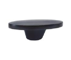 Belwith Keeler BWP3446-MB Luna Series, Zinc Knob, 1-5/8" x 15/16" Diameter - Matte Black Finish