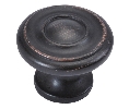 Belwith Keeler BWP3500-VB Cottage Series, Zinc Knob, 1-1/4" Diameter - Vintage Bronze Finish