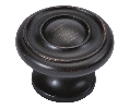 Belwith Keeler BWP3501-VB Cottage Series, Zinc Knob, 1-1/2" Diameter - Vintage Bronze Finish
