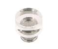 Belwith Keeler BWP3709-CASN Midway Series, Zinc Knob, 1-1/4" Diameter - Crysacrylic/Satin Nickel Finish