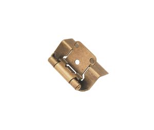 Belwith BWP5710F-AB Semi-Concealed Full Wrap Hinge Pair, Steel - Antique Brass Finish