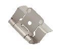 Belwith BWP5710F-SN Semi-Concealed Full Wrap Hinge Pair, Steel - Satin Nickel Finish