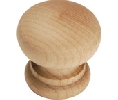 Belwith Keeler BWP684-UW Natural Woodcraft Series, Wood Knobs, 1-1/4" Diameter - Unfinished