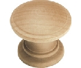Belwith Keeler BWP685-UW Natural Woodcraft Series, Wood Knobs, 1-1/4" Diameter - Unfinished