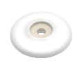 Belwith Keeler BWP69-W English Cozy Series, Porcelain Backplate, 2" Diameter - White Finish