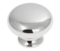 Belwith Keeler BWP770-CH Knob Series, Zinc Knob, 1-1/8" Diameter - Chrome Finish