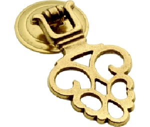 Belwith Keeler BWP8005-LP Queen Anne's Lace Series, Zinc Die Cast Pull, 2-1/2" Overall Length - Lancaster Brass Finish