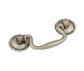 Belwith Keeler BWP8048-ST Manor House Series, Zinc Rosette Pull, 2-1/2" Center to Center - Silver Stone Finish