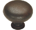 Belwith Keeler BWPA1218-RI Manchester Series, Zinc Die Cast Knob, 1-1/4 Diameter - Rustic Iron Finish