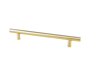 Berenson Corporation BQ0823-2MDB-P Tempo Series, Steel Pull, 6-5/16" Center to Center - Modern Brushed Gold Finish