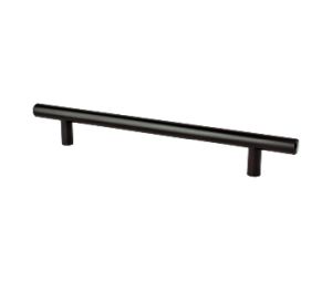 Berenson Corporation BQ0833-2055-P Tempo Series, Steel Pull, 6-5/16" Center to Center - Black Finish