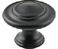 Berenson Corporation BQ0935-155-P Advantage Series, Zinc Die Cast Knob, 1-5/16" Diameter - Matte Black Finish