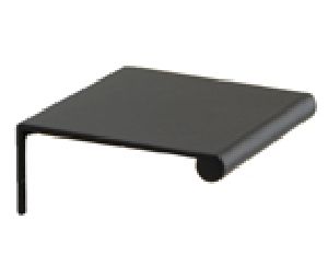 Berenson Corporation BQ1056-4055-P Bravo Series, Aluminum Pull, 1-1/4" Center to Center - Satin Black Finish