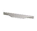 Berenson Corporation BQ1155-4SSL-P Profile Series, Zinc Pull, 3-3/4" & 5-1/16" Center to Center - Stainless Steel Finish