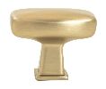 Berenson Corporation BQ1240-1MDB-P Subtle Surge Series, Solid Brass Knob, 1-9/16" Length - Modern Brushed Gold Finish