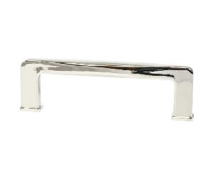 Berenson Corporation BQ1244-1014-P Subtle Surge Series, Solid Brass Pull, 3-3/4" Center to Center - Polished Nickel Finish