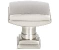 Berenson Corporation BQ1272-1BPN-P Tailored Traditional Series, Solid Brass Knob, 1-1/4" Diameter - Brushed Nickel Finish