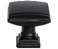 Berenson Corporation BQ1275-1055-P Tailored Traditional Series, Solid Brass Knob, 1-1/4" Diameter - Matte Black Finish