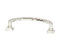 Berenson Corporation BQ1280-1014-P Tailored Traditional Series, Solid Brass Pull, 3-3/4" Center to Center - Polished Nickel Finish