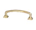 Berenson Corporation BQ1282-1MDB-P Tailored Traditional Series, Solid Brass Pull, 3-3/4" Center to Center - Modern Brushed Gold Finish