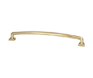 Berenson Corporation BQ1300-1MDB-P Tailored Traditional Series, Solid Brass Pull, 8-13/16" Center to Center - Modern Brushed Gold Finish