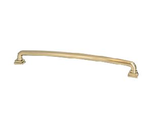 Berenson Corporation BQ1306-1MDB-P Tailored Traditional Series, Solid Brass Pull, 12" Center to Center - Modern Brushed Gold Finish