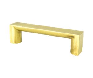 Berenson Corporation BQ2102-40SG-P Elevate Series, Aluminum Pull, 3-3/4" Center to Center - Satin Gold Finish