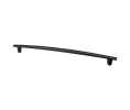 Berenson Corporation BQ2291-4055-P Meadow Series, Aluminum Appliance Pull, 12-5/8" Center to Center - Matte Black Finish