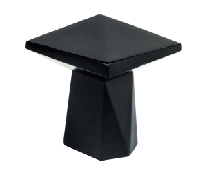 Berenson Corporation BQ2394-1055-P Swagger Series, Zinc Small Knob, 1-3/16" Length - Matte Black Finish