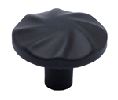 Berenson Corporation BQ3052-55 Rhapsody Series, Zinc Die Cast Knob, 1-5/16" Diameter - Black Finish