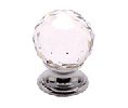 Berenson Corporation BQ7042-926 Europa Series, Crystal/Zinc Die Cast Knob, 1-3/16" Diameter - Faceted Crystal Finish