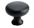 Berenson Corporation BQ8089-55 Valencia Series, Zinc Die Cast Knob, 1-1/4" Diameter - Matte Black Finish