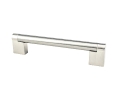 Berenson Corporation BQ9115-1BPN-P Advantage Series, Zinc Bar Pull, 5-1/16" Center to Center - Brushed Nickel Finish