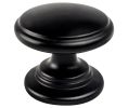 Berenson Corporation BQ9193-1055-P Advantage Series, Zinc Tiered Knob, 1-3/16" Diameter - Matte Black Finish