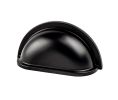 Berenson Corporation BQ9194-1055-P Advantage Series, Zinc Cup Pull, 3" Center to Center - Matte Black Finish