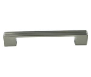 Berenson Corporation BQ9203-1BPN-P Skyline Series, Zinc Die Cast Pull, 6-5/16" Center to Center - Brushed Nickel Finish