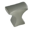 Berenson Corporation BQ9243-1BPN-P Aspire Series, Zinc Rectangle Knob, 1-1/4" Length - Brushed Nickel Finish