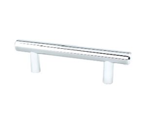 Berenson Corporation BQ9548-2026-P Advantage Series, Steel T-Bar Pull, 3" Center to Center - Polished Chrome Finish