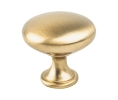 Berenson Corporation BQ9714-1MDB-P Berenson Knobs Series, Zinc Knob, 1-1/8" Diameter - Modern Brushed Gold Finish