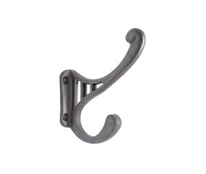 Berenson BQ8013-WN Wardrobe Hook - Double Prong, Weathered Nickel Finish