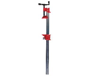 Bessey BEIBEAM30 I-Beam Heavy Duty Steel Bar Clamp, 30" Clamping Capacity, Nickel Plated Rail, Hardened Steel Clutch Plates, Ductile Castings