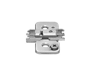 Blum BP173H9130 CLIP Mounting Plate, Screw-On, Cam Adjustable Wing, Wood Screw or System Screw - Nickel-Plated Finish