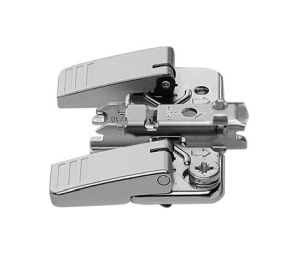 Blum BP174H7100I CLIP Mounting Plate, Screw-On, Cam Adjustable Wing, 0mm Height - Nickel-Plated Finish