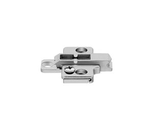 Blum BP175H7100 CLIP Mounting Plate, Screw-On, Standard Two-Piece Wing, Wood Screw - Nickel-Plated Finish