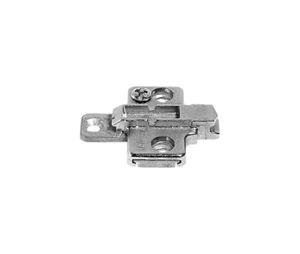 Blum BP175H9130 CLIP Mounting Plate, Screw-On, Standard Two-Piece Wing, Wood Screw or System Screw - Nickel-Plated Finish